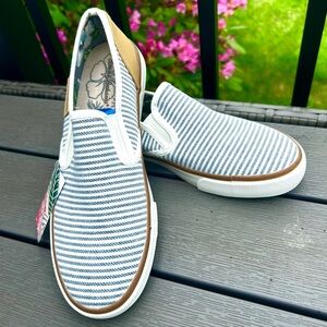 Striped Slip-On Sneakers